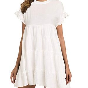 White Baby Doll Dress NEVER WORN